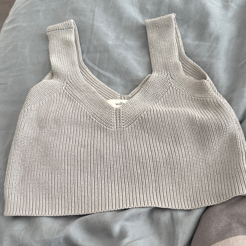Wilfred Grey Crop Top